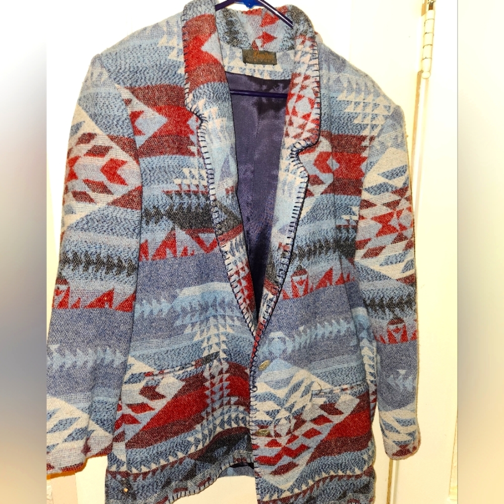Large David Paul New York Wool Coat